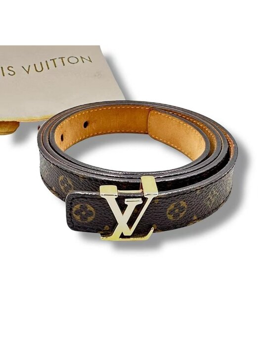 Louis Vuitton Belt Monogram Leather Brown